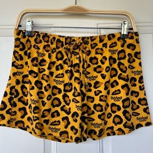 •Rainforest Cafe• Leopard Pajama/Lounge Shorts - Size Large